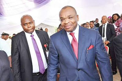  akwa ibom governor, udom, escapes death as church collapses on him, governor udom at reigners bible church akwa ibom, www.gistlover.com