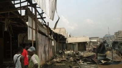 Biafra Market in Onitsha Gutted By Fire, Goods worth Of Millions Destroyed