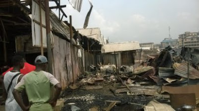 Biafra Market in Onitsha Gutted By Fire, Goods worth Of Millions Destroyed