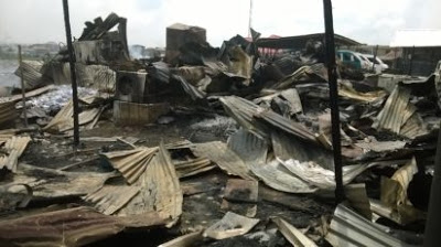 Biafra Market in Onitsha Gutted By Fire, Goods worth Of Millions Destroyed
