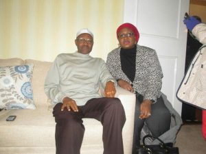 To Prove Doubters Wrong, See the Latest Picture Of Buhari Sent In From London With His Wife Beside Him