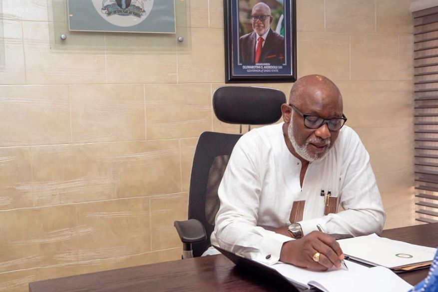 Ondo State Governor, Akeredolu Attacks Oshiomhole, Speaks On Supporting Buhari In 2019