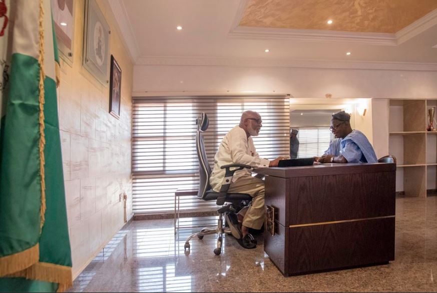 See Office Photos of Akeredolu’s First Day as Governor of Ondo State