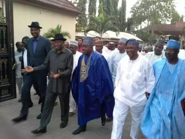Latest on PDP Crisis: What Jonathan Discussed With Sheriff behind Closed Door Exposed [Photos]