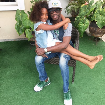 Finally, Julius Agwu Returns Home, Bonds with Daughter [Photo]