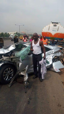 OMG!You won't believe this Man came out of this accident alive!!