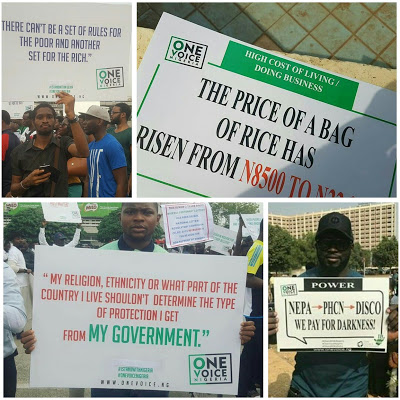 Photo News!!!See Some Beautiful Pictures from the Ongoing #Istandwithnigeria Protest March