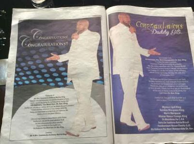 OMG! See How Devoted  Rev. King’s Followers Pay For 13-Page Newspaper Advert To Just Wish Him A Happy Birthday