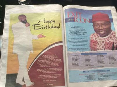 OMG! See How Devoted  Rev. King’s Followers Pay For 13-Page Newspaper Advert To Just Wish Him A Happy Birthday
