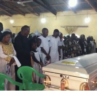 PHOTO NEWS!!! Tears Flows Freely As Nigerian Sports Minister ‘Solomon Dalung’ Buries Wife Mrs Briskila