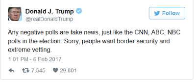 President Donald Trump Feud with CNN Deepen As He Calls CNN Fake Again After Saying He Had the Lowest Approval Rating Of Any New President and CNN Replies