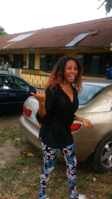 Latest on Apostle Suleman’s S3x Scandal!!! Stephanie Otobo All Smiles As She Is Released From Kirikiri Prison [Photos]