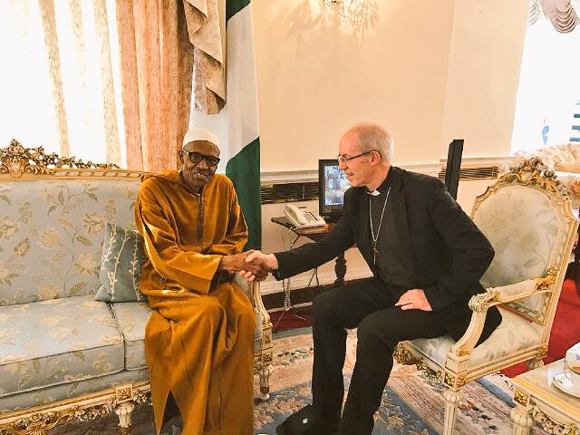 See What Happened Next After Archbishop Of Canterbury Visited Buhari In London As He Still Rocks The Same Old Outfit 