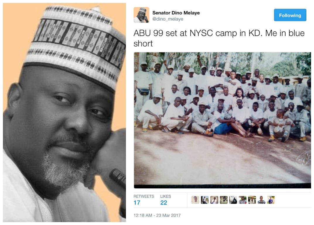 Certificate Scandal Latest: See What Happened Next after Dino Melaye Shares Photo of Himself in NYSC Camp