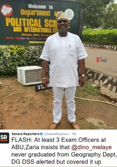 Senator Dino Melaye Didn't Graduate From Ahmadu Bello University? See Evidence 