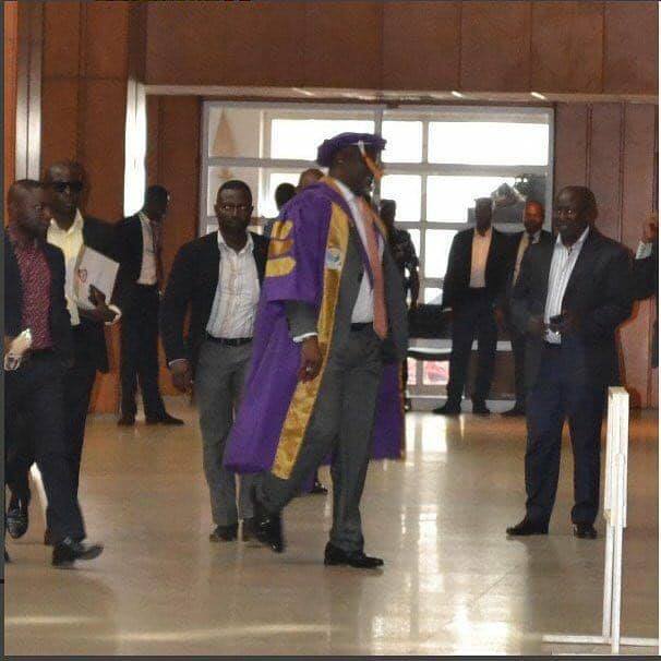Senator Dino Melaye Will Not Stop Amazing Us!!!See What Happened Next After He Was Spotted At Senate Chambers Wearing an Academic Gown [Photos]