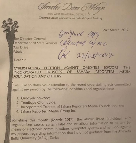  Dino Melaye Drags Sahara Reporterspublisher “Omoyele Sowore” To Dss, Also Sings For Him [Video]