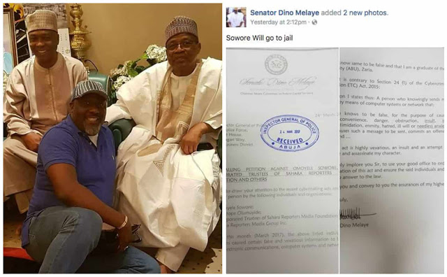  Sahara Reporters' Owner Sowore Blasts Dino Melaye Over Threat To Send Him To Jail, See The Shocking Things He Said 