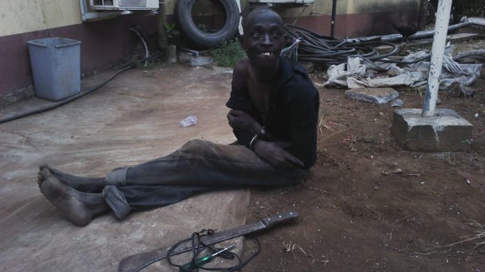 This Is So Funny! See How This Thief Poses For the Camera After He Was Arrested In Lagos [Photos]