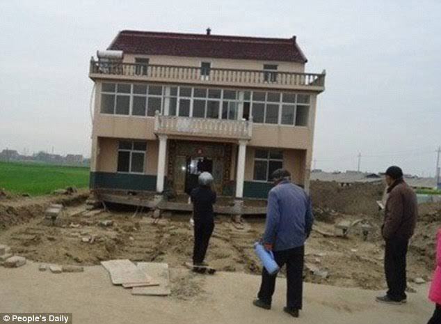 Relocation! Man MOVES His Home Almost 500 Feet after the Chinese Government Threatened To Demolish the Property to Make Way for Highway