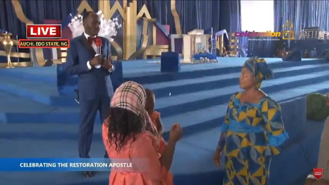 Stephanie Otobo's Mother and Sister Storm Omega Fire Church to Beg Apostle Suleman [Photos]