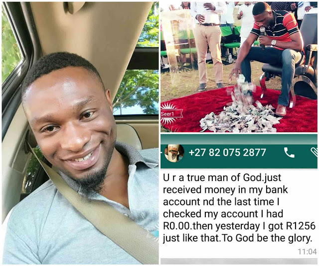 Magic or Miracle, Nigerian Pastor Based In Zambia 'Prays Money Into Members Bank Accounts Via Facebook [Photos]