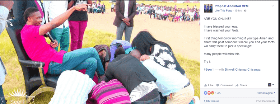 Magic or Miracle, Nigerian Pastor Based In Zambia 'Prays Money Into Members Bank Accounts Via Facebook [Photos]