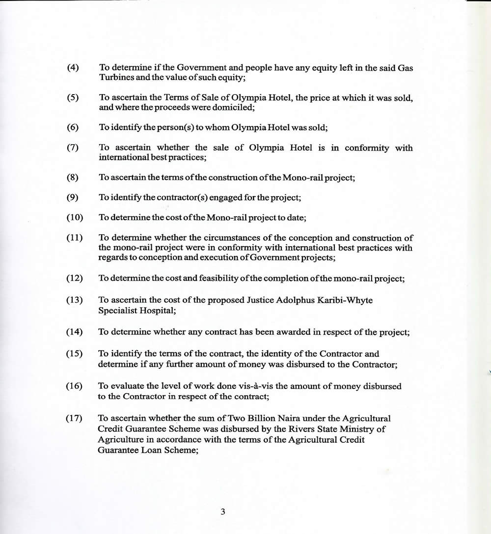 See the White Paper that implicated the Former Governor Chibuike Amaechi for Embezzling over N500billion Rivers State Funds