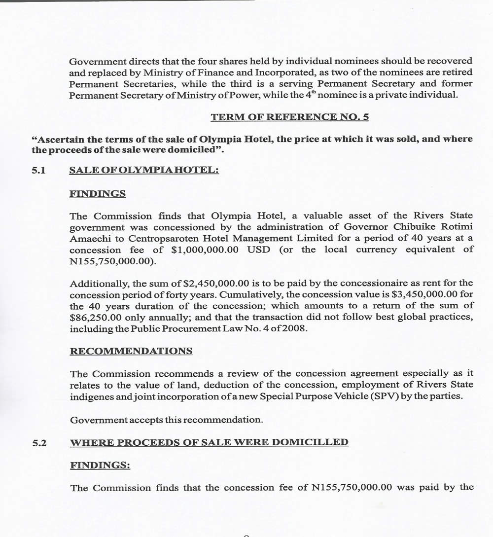 See the White Paper that implicated the Former Governor Chibuike Amaechi for Embezzling over N500billion Rivers State Funds
