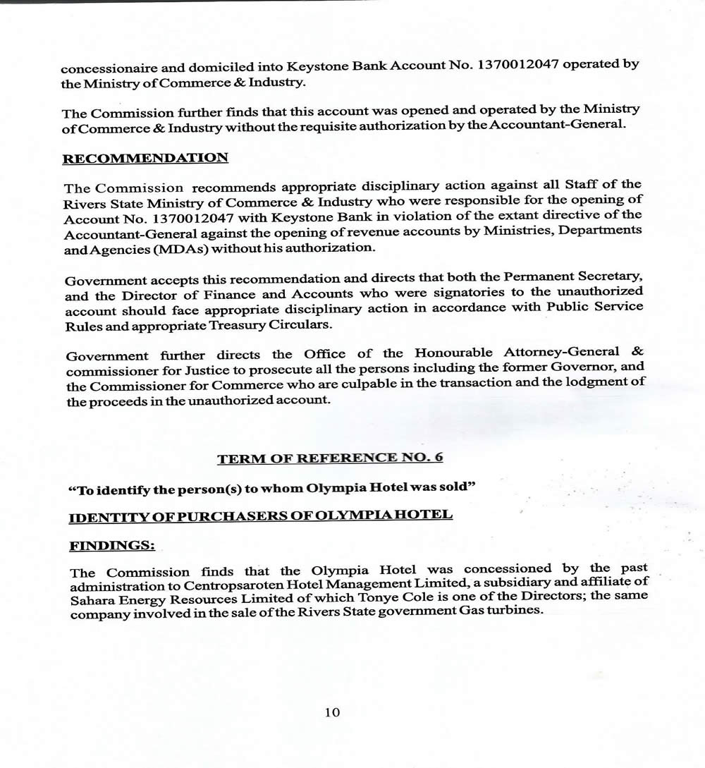 See the White Paper that implicated the Former Governor Chibuike Amaechi for Embezzling over N500billion Rivers State Funds