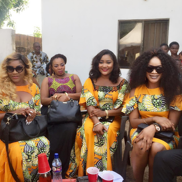 All Nollywood Actors Fully Came Out To Support Anita Jospeh As She Buries Her Dad in Anambra State [Photos]