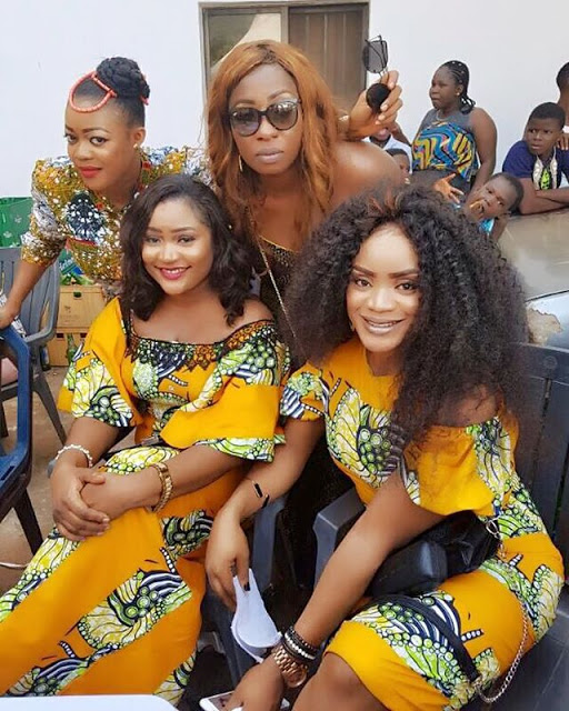 All Nollywood Actors Fully Came Out To Support Anita Jospeh As She Buries Her Dad in Anambra State [Photos]