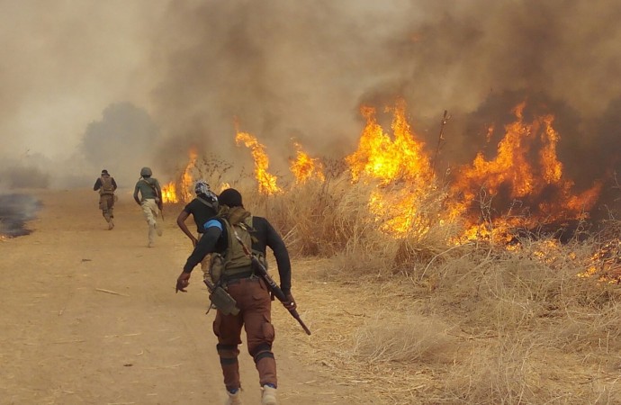  BLOODY BLACK FRIDAY!!! Boko Haram Fighters Burns down Military Base in Maiduguri as Nigerian Soldiers Run for Their Lives