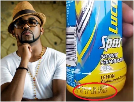 SHOCKER!!!You Need To See What Happened To Banky W after Drinking an Expired Lucozade [Photos]