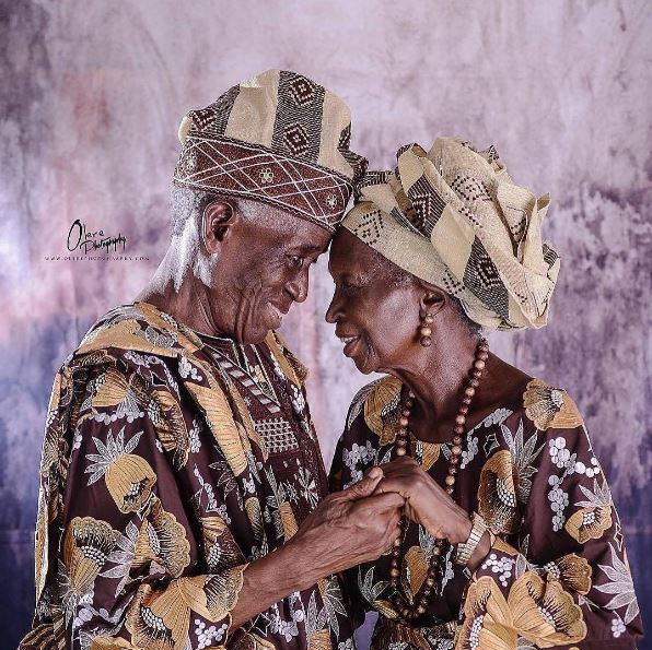  The Older The Berry The Sweeter The Juice!!!Nigerian Couple Celebrate 53 Years Of Marriage And The Romantic Pose Is Everything!!!