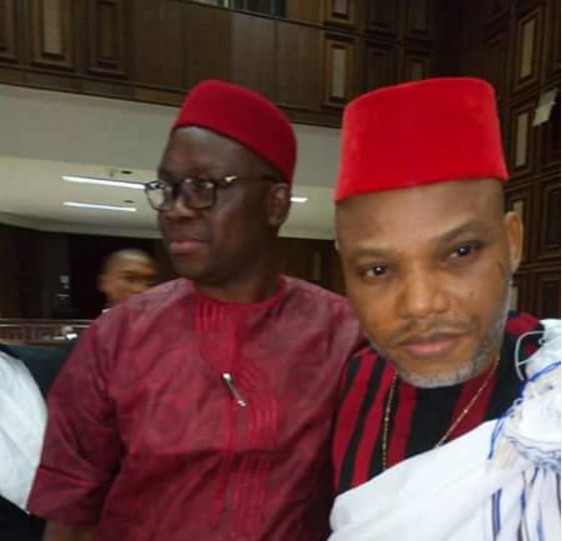 Breaking: Ekiti State Governor Ayo Fayose Live In Court to Protest against Nnamdi Kanu Illegal Detention [Happening Now]