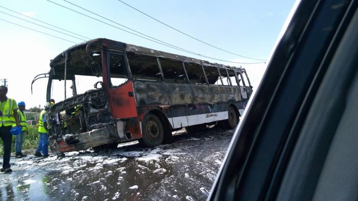 What Happened Next Will Shock You after LAGBUS Carrying 100 Deeper Life Members From Easter Retreat Catches Fire