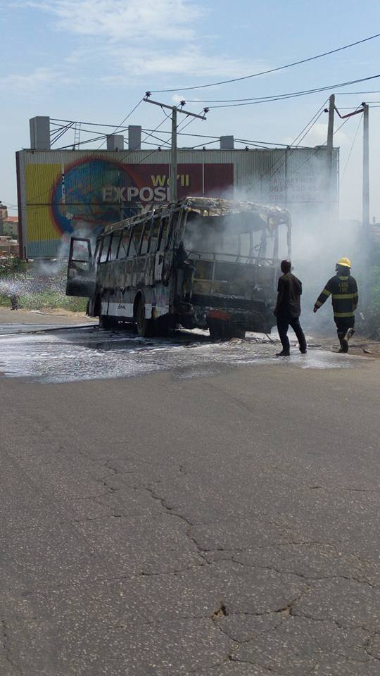 What Happened Next Will Shock You after LAGBUS Carrying 100 Deeper Life Members From Easter Retreat Catches Fire 