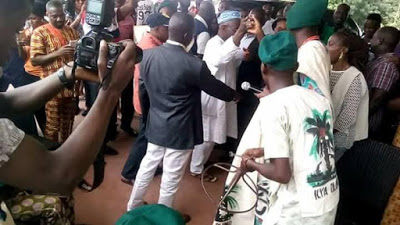 See What Happened Next After Ex-President, Obasanjo, Was Spotted Gyrating With Kegites Club, In Ogun State