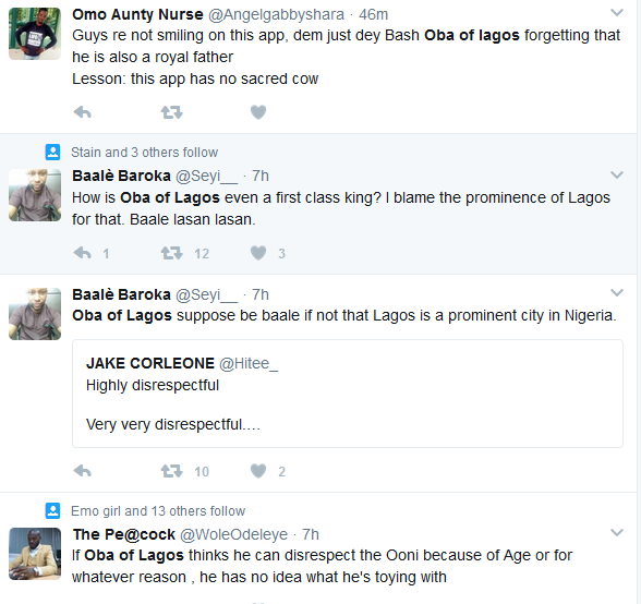 You need to see what Nigerians did After Oba of Lagos Publicly Snubbed Ooni of Ife [photos]
