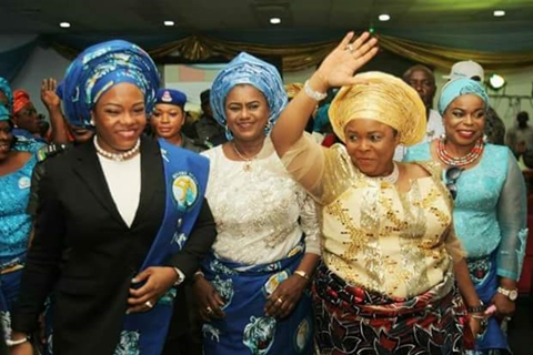 Patience Jonathan All Smiles As She Was Spotted Looking Gorgeous For Rivers Women’s Day [Photos]