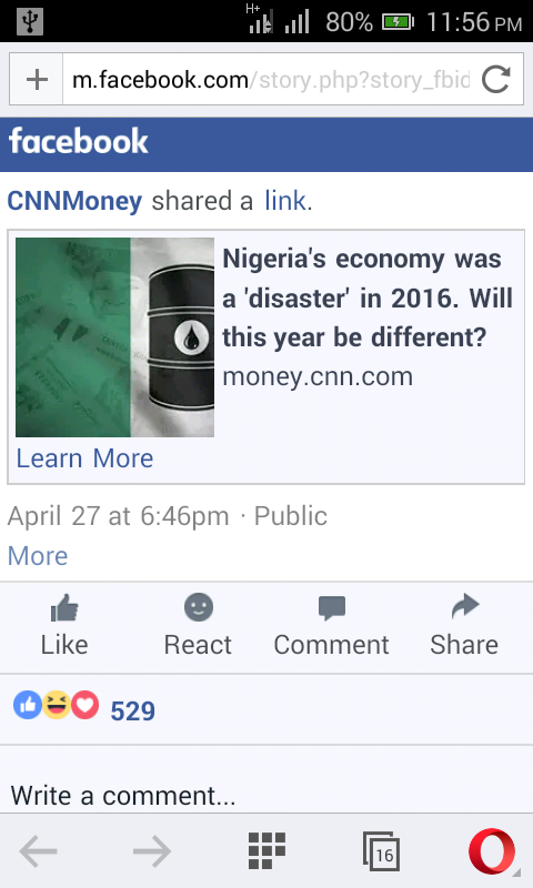 See How Furious Nigerians Attack CNN On Facebook Over Post On Buhari [Photos]