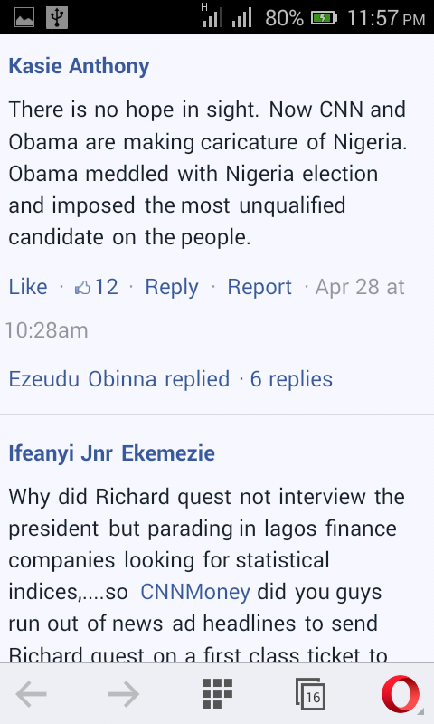 See How Furious Nigerians Attack CNN On Facebook Over Post On Buhari [Photos]