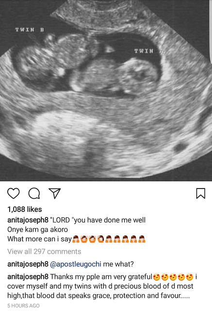 Yes!!! Nollywood Actress, Anita Joseph Is Expecting Twins