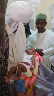  Emir Of Kano, Sanusi Visits 8-Month-Old Baby R@p3d By Her Mum’s Friend’s Husband [Photos]