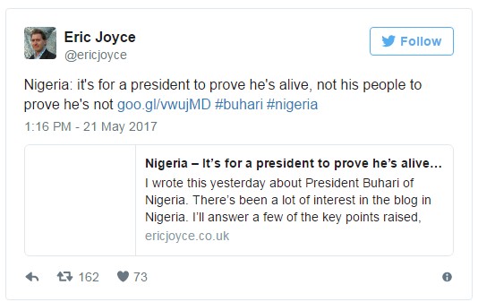 Less Than 48 Hours After UK Lawmaker Announced President Buhari Death, He Tenders Another Evidence To Cement What He Said [Must See]