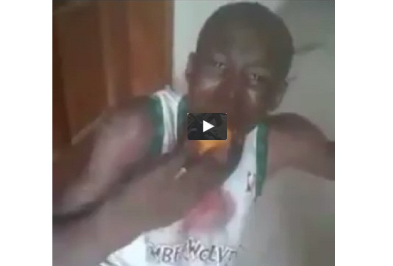 Perfect Punishment!!! See How Residents Force Thief To Finish A Bowl Of Pepper [Photos And Video]