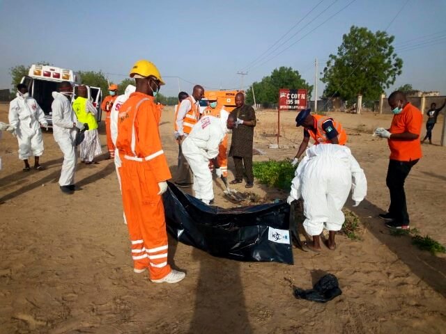   How Three Female Suicide Bombers Was Shot Dead By Security Operatives In Borno State [Photos]