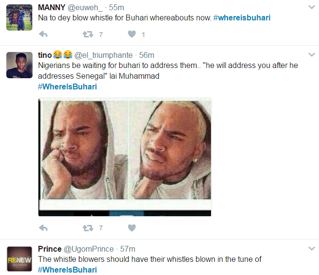  #Whereisbuhari Trends On Twitter As He Fails To Address The Nation On Workers [Photos]