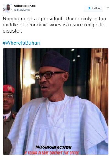  #Whereisbuhari Trends On Twitter As He Fails To Address The Nation On Workers [Photos]